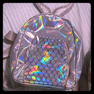 Holographic Mermaid little backpack